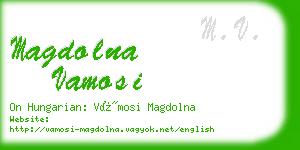 magdolna vamosi business card